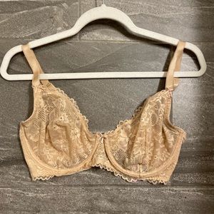 Sheer Tan, Floral, Bra, Savage X Fenty